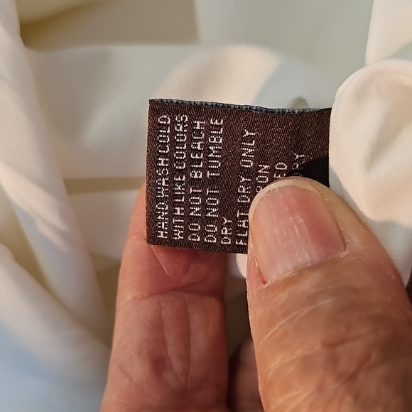 J.McLaughlin Elegant‎ Cream Knit Dress. Long Sleeves. Size Large. - Picture 8 of 10